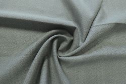 Deadstock Ex-Designer Wool Suiting Woven Pattern - Mottled Grey - Remnant - 1.5m