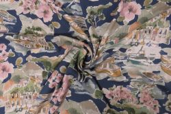 Lady McElroy Life In Venice - Evening - Viscose Challis Lawn