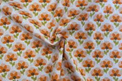 Lady McElroy - Sun-Kissed Retro - Tangerine - Cotton Pure Lawn