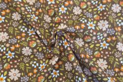 Lady McElroy - Harvest Bloom - Milk Chocolate - Cotton Pure Lawn