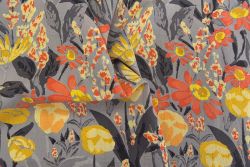 Lady McElroy - Sundance Floral - Silver - Cotton Pure Lawn