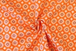 Lady McElroy - Symmetric Meadow - Apricot - Cotton Pure Lawn