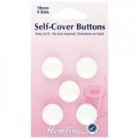 Hemline Self Cover Buttons - 18mm