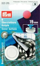 Prym Metal Cover Button with Tool 15mm 6pc