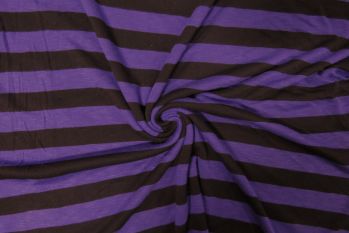 Deadstock Designer Striped Jersey - Purple/Black