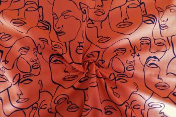 Lady McElroy Contour Drawing -  Sunset - Marlie-Care Lawn - Remnant - 1.9m