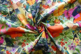 Lady McElroy Caribbean Fusion - Chloe Chambray - Remnant - 2.5m