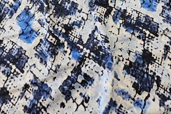 Lady McElroy Arctic Current - Organic Rayon Gemma Sateen - Remnant - 1.8m