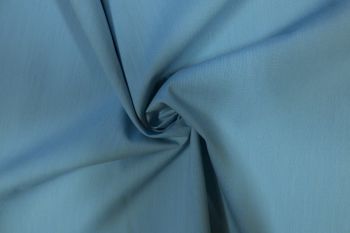 Ex Paul Smith Deadstock Designer 100% Cotton Linen-Look Shirting - Chalk Blue Remnant - 2.2M