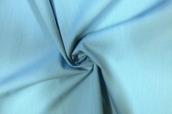 Ex Paul Smith Deadstock Designer 100% Cotton Linen-Look Shirting - Chalk Blue