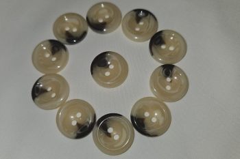 2 Hole Acrylic Aran Buttons - 19mm