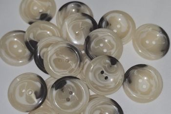 2 Hole Acrylic Aran Buttons - 25mm