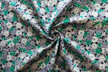 Lady McElroy A Hint Of Green - Viscose Soft Twill