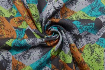 Lady McElroy Abstract Art Deco - Pure Wool Vintage Inspired Collection - Remnant - 2m