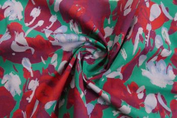Lady McElroy - Dancing Petals - Jade - Cotton Pure Lawn