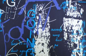 Lady McElroy Art Work - Navy - Remnant - 2m