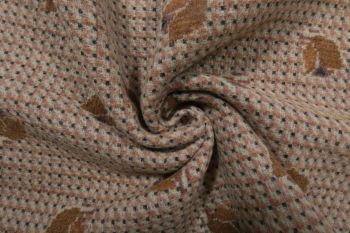 Lady McElroy Autumn Conkers - 100% Wool Lightweight Jacketing