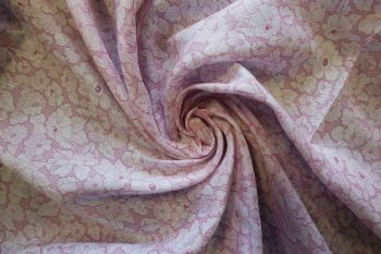 Baby Pink Floral Remnant - 2.9m
