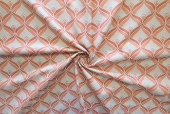 Lady McElroy Back To The 70s - Peach Melba Marlie-Care Lawn - Remnant 1.5M
