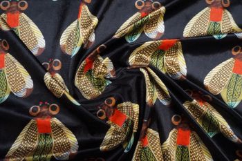 Lady McElroy Beauty And The Bee - Plush Velour - Remnant - 1.4m