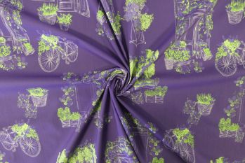 Exclusive Lady McElroy Bloomin' Bikes - Cotton Marlie-Care Lawn - Remnant - 2m