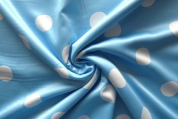 Blue/White Satin Spot Faulty Remnant - 3.7m