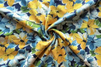 Lady McElroy Canary Sky - Crepe Jersey Faulty Remnant 4.2M