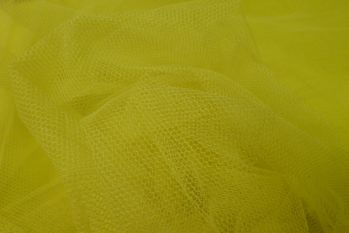 Plain Dress Net-Canary Yellow