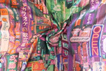 Lady McElroy China Town - Viscose Challis Lawn - Remnant - 3m