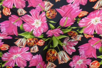 Lady McElroy Chinese Pink - Slinky Jersey - Remnant 3m