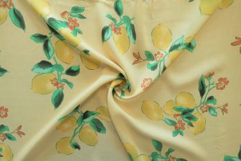 Lady McElroy Citrea - Viscose Challis Lawn - Remnant - 2m