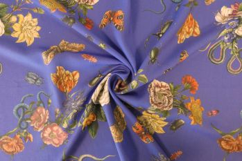Lady McElroy Cobra Corsage - Royal Chloe Chambray - Remnant - 2m