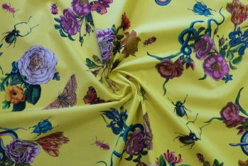 Lady McElroy Cobra Corsage - Lemon - Marlie-Care Lawn - Remnant - 3m