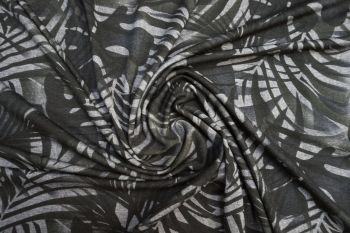 Lady McElroy Congo Foliage Crepe Jersey - Remnant - 3m