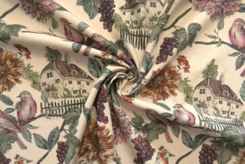 Lady McElroy Cottage Charm - Pure Silk Cassia Noil - Remnant - 2.7m