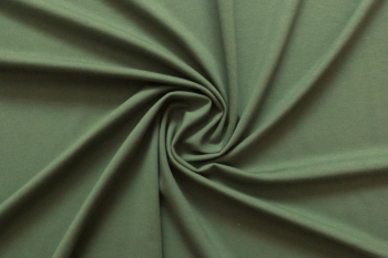 Deadstock Organic Cotton Soft Jersey Plain - Army Green
