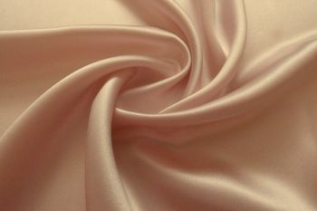 Deadstock 100% Silk Delicate Satin - Light Apricot