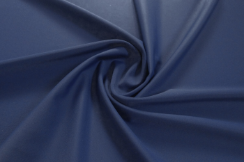 Deadstock 4-Way Stretch Plain Lycra Jersey - Navy