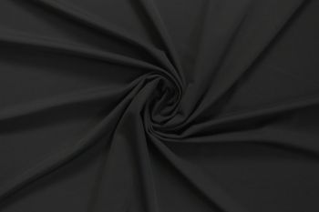 Deadstock 4-Way Stretch Plain Lycra Jersey - Black