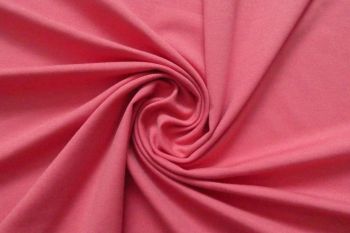Deadstock Organic Cotton Soft Jersey Plain - Coral
