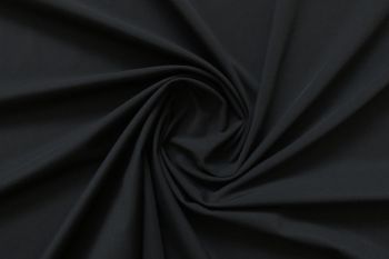 Deadstock 4-Way Stretch Plain Microfibre Lycra Jersey - Black