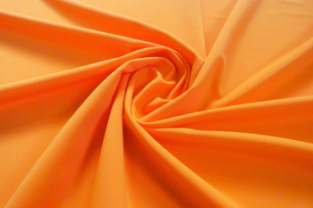 Deadstock 4-Way Stretch Plain Lycra Jersey - Orange
