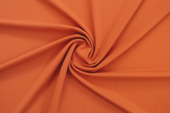 Deadstock 4-Way Stretch Plain Lycra Jersey - Burnt Orange