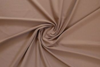 Deadstock 4-Way Stretch Plain Lycra Jersey - Mocha
