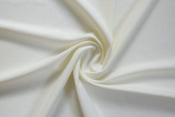 Deadstock 4-Way Stretch Plain Lycra Jersey - Cream