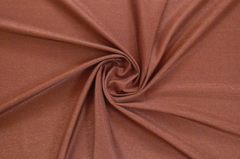 Deadstock 4-Way Stretch Metallic Lycra Jersey - Copper