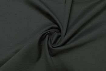 Deadstock Ex-Designer Wool Blend Plain Suiting - Jet Black