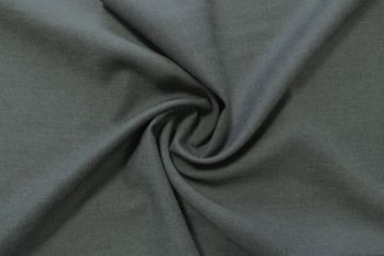 Deadstock Ex-Designer Wool Suiting Plain - Classic Grey Remnant - 1.8M