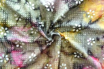 Deadstock Ex Designer Cotton Poplin - Indian Batik 4