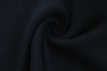 Ex Max Mara Deadstock Designer Duffle-Style Heavy Rib Jersey - Dark Oxford Navy - Remnant - 1m